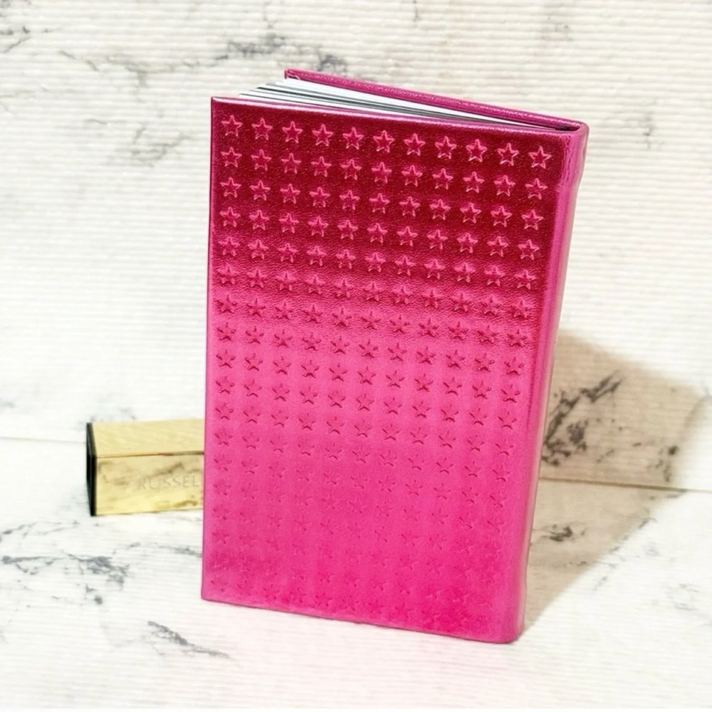 YSL Beauté Hot Pink Star-Embossed Notebook NIP - Picture 5 of 8